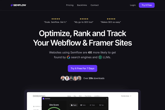 site profile thumbnail