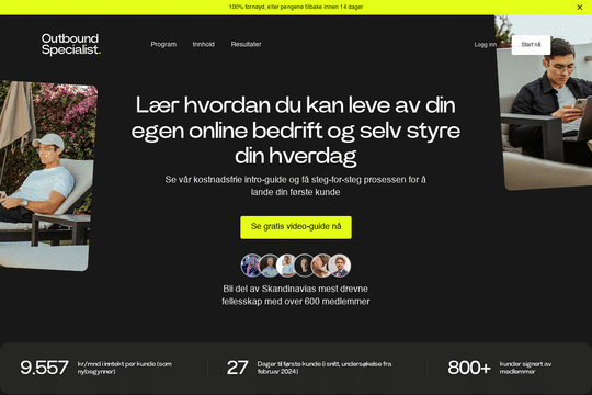 Premium B2B Sales & Online Entrepreneurship Website thumbnail