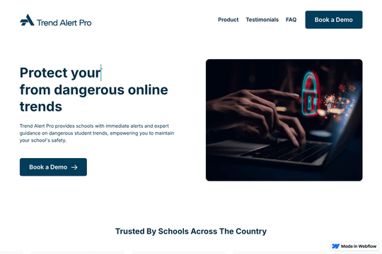 Trend Alert Pro - Webflow