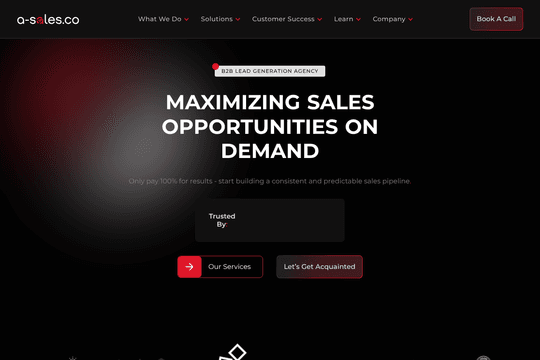 Premium B2B Lead Generation & Appointment Setting Website thumbnail