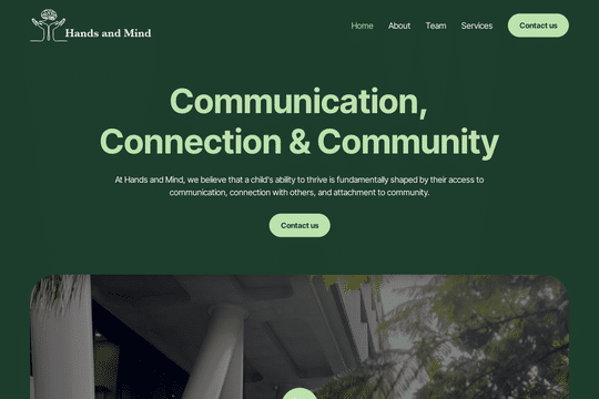 Hands and Mind - Webflow