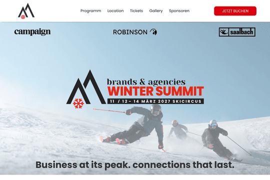 Brands & Agencies Winter Summit: Relaunch of a Marketing Leaders Event Website thumbnail