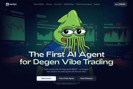 SQDGN | AI Trading Agent Landing Page thumbnail