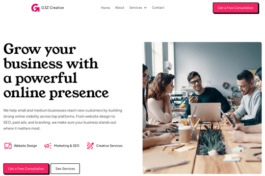 site profile thumbnail