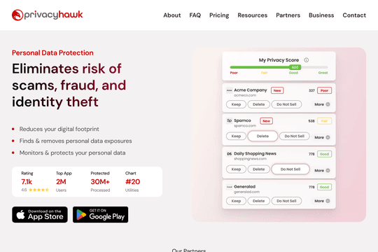 site profile thumbnail