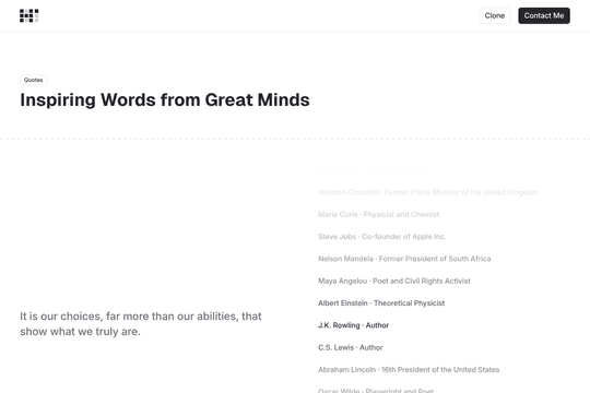 site profile thumbnail