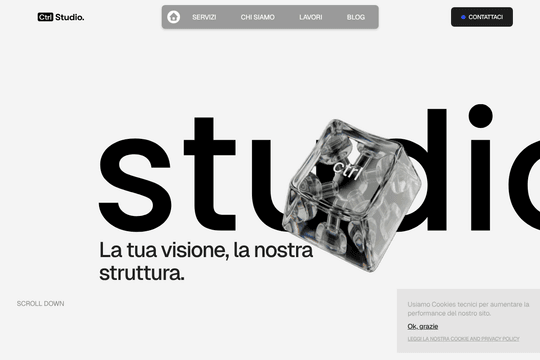 Ctrl Studio. Website thumbnail