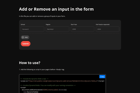 site profile thumbnail