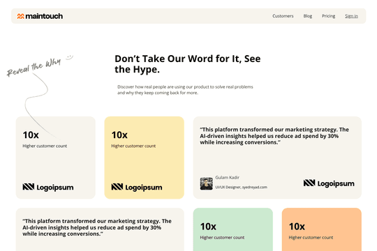 site profile thumbnail