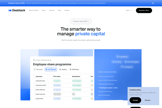 Dealstack Dealstack - Webflow