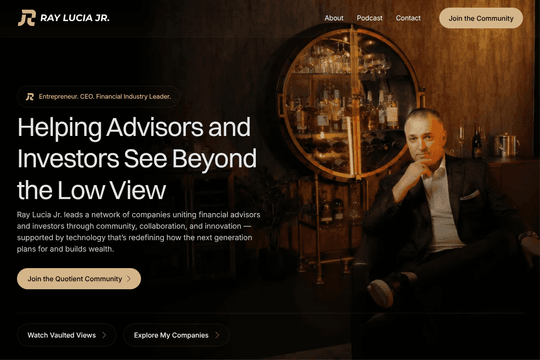 Ray Lucia Personal Brand Site thumbnail