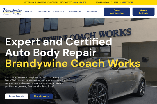 Brandywine Coach Works — Luxury Collision Repair, PA & NJ thumbnail
