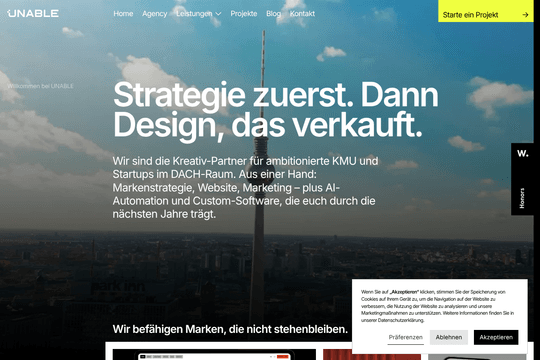 UNABLE — Strategy-First Branding & Web Agency thumbnail