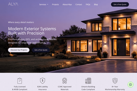 Modern Exterior Construction Website by Roicool thumbnail
