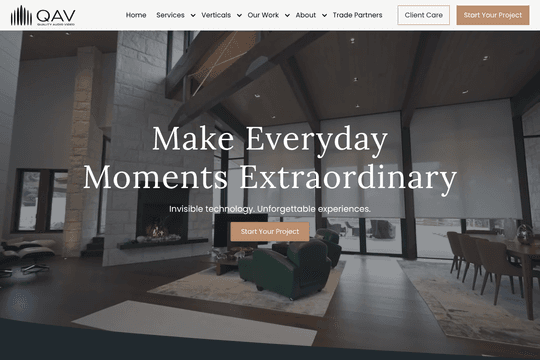 Luxury Smart Home & Technology Integration Website thumbnail
