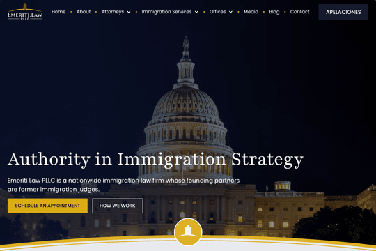 Premium Immigration Law Firm Website & Webflow Development thumbnail