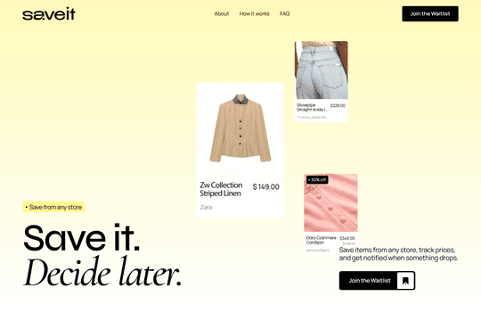Wishlist App Landing Page thumbnail