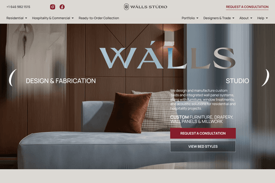 Custom Furniture & Interior Fabrication Website thumbnail