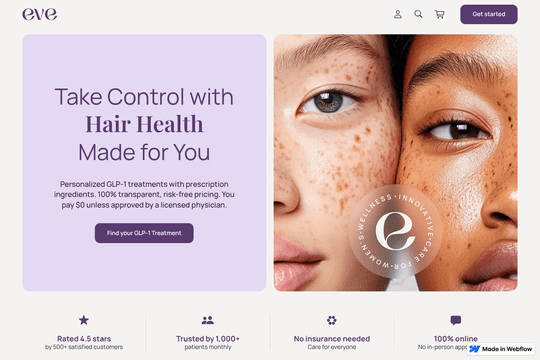 Eve — Conversion-Focused Healthcare Website thumbnail