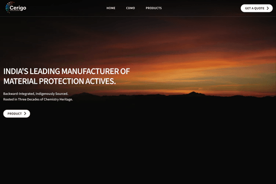 Cerigo Website thumbnail