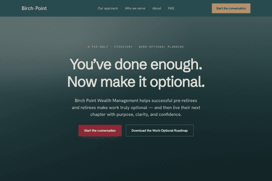 BirchPoint | Wealth Management & Financial Advisory Website thumbnail